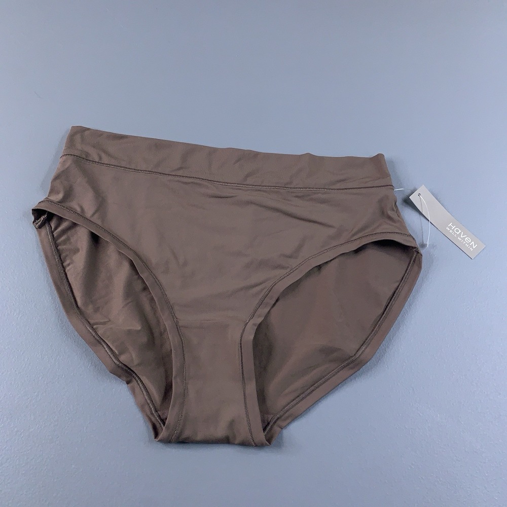 Haven Well Within Womens Size XS Deep Taupe Embrace Full Brief Panty NWT